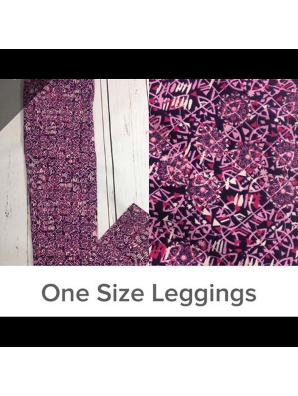 LuLaRoe Leggings Purple One Size Super Cute Print